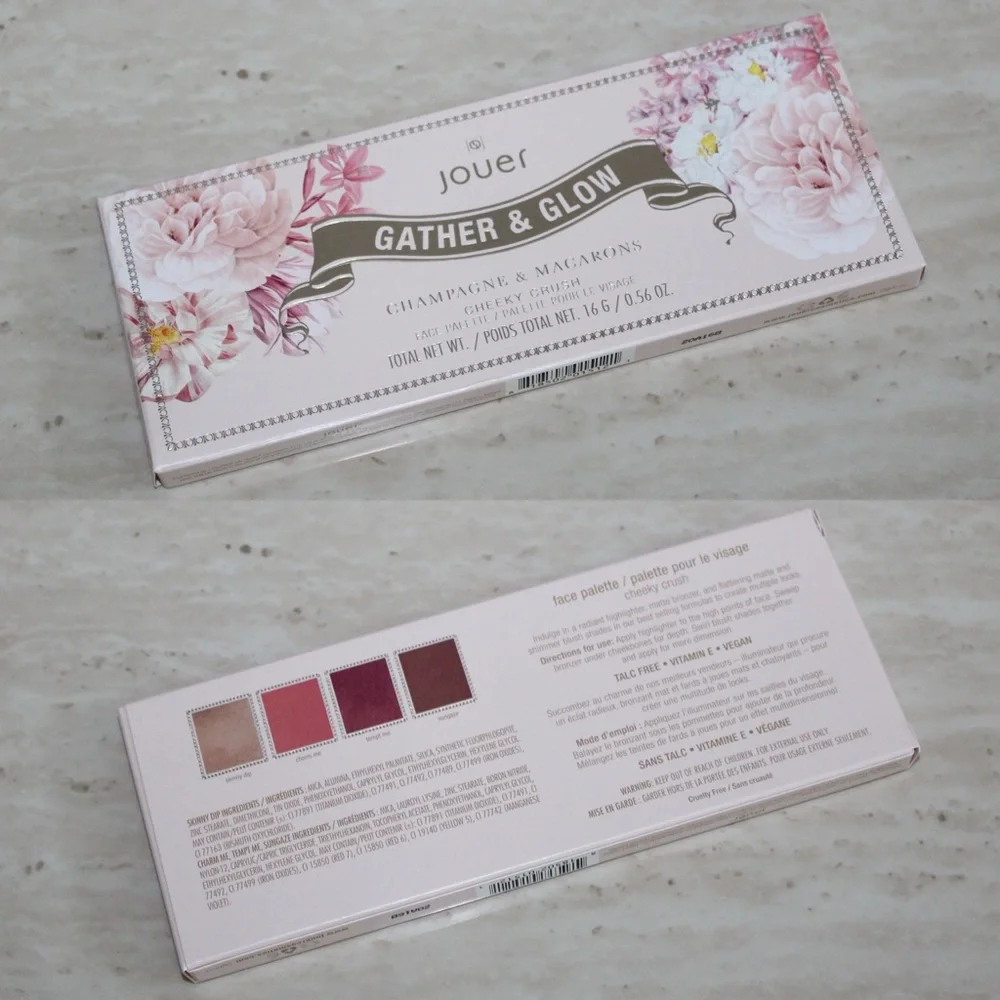 Jouer Cheeky Crush Champagne & Macarons Face Palette